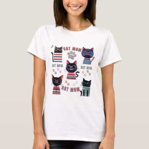 Cat Mum – Cute & Cosy Design for Proud Cat Lovers T-Shirt