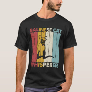Cat Mum Dad Whisperer Balinese Cat T-Shirt