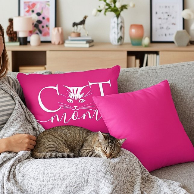 Cat mum  decorative cushion (Creator Uploaded)