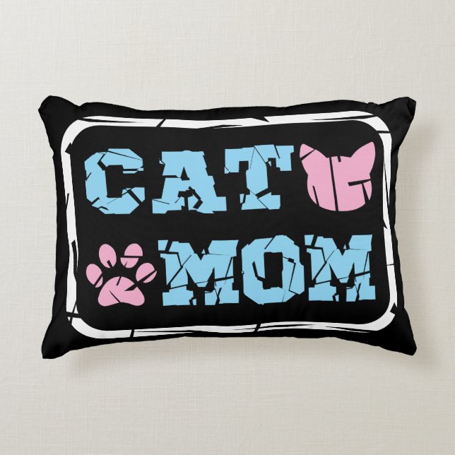 Cat Mum Decorative Cushion (Front)