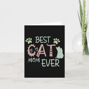 Cat Mum Ever Cute Meow First Mothers Day Card