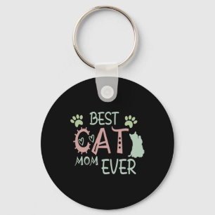 Cat Mum Ever Cute Meow First Mothers Day Key Ring