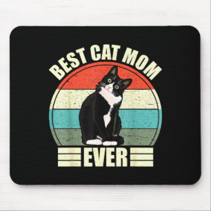 Cat mum ever shirt funny mother's day ca mouse pad
