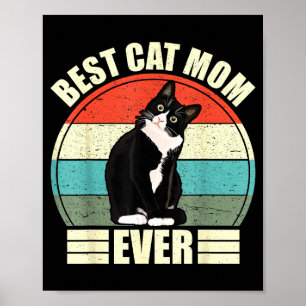 Cat mum ever shirt funny mother's day ca poster