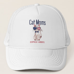 Cat Mum for Kamala Harris 2024 Trucker Hat