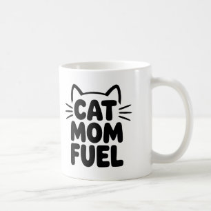 Cat Mum Fuel Coffee Mug – Funny Cat Parent Gift