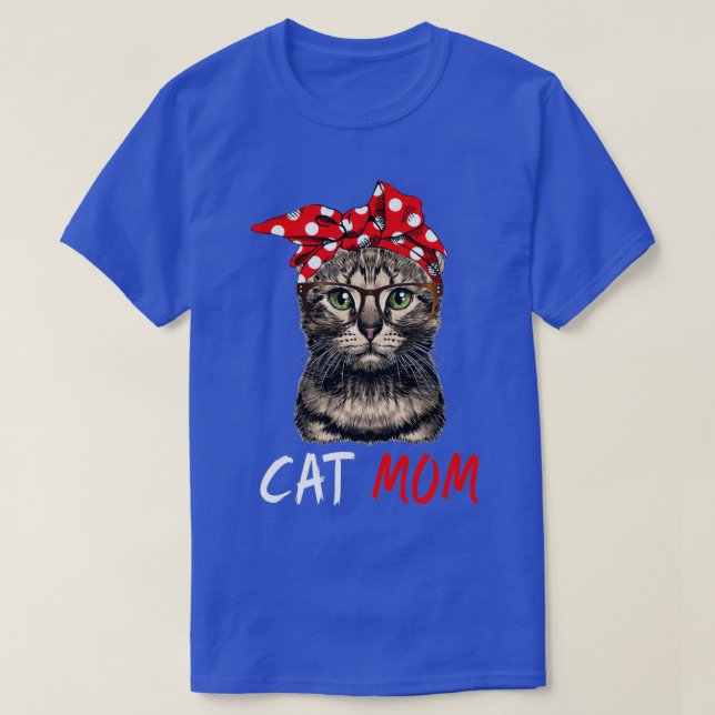 Cat Mum Happy Mothers Day  T-Shirt (Design Front)