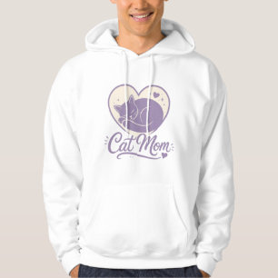 Cat Mum Heart Silhouette Minimalist T-Shirt Hoodie