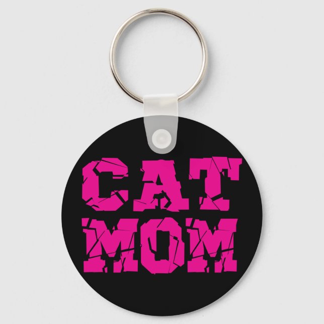 Cat Mum Key Ring (Front)