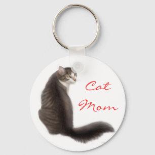 Cat Mum Keychain