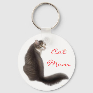 Cat Mum Keychain