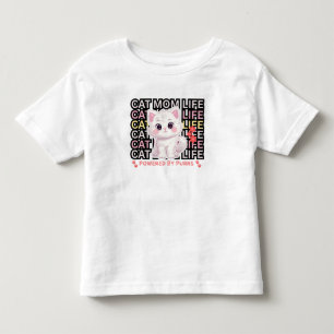 Cat Mum Life funny Toddler T-Shirt