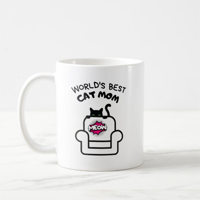 cat mum meow mug (Left)