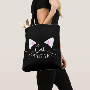 Cat Mum Mother Lover Mum Kitty Cute Funny Meow Tote Bag