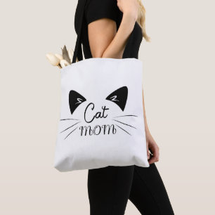 Cat Mum Mother Lover Mum Kitty Cute Funny Meow Tote Bag