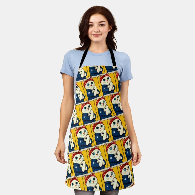 Cat Mum Mothers Day Apron (Worn)