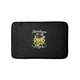 Cat Mum Mother's Day Gifts Sunflower Himalayan Mum Bath Mat