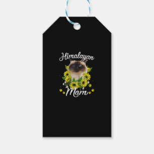 Cat Mum Mother's Day Gifts Sunflower Himalayan Mum Gift Tags