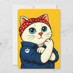 Cat Mum Mothers Day Invitation