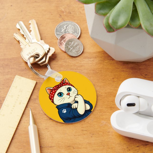 Cat Mum Mothers Day Key Ring (Desk)