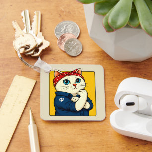 Cat Mum Mothers Day Key Ring