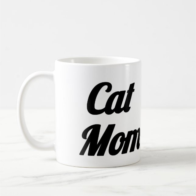 Cat Mum Mug | Cute Cat Face Coffee Cup for Pet Lov (Left)