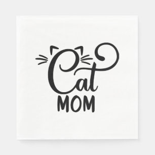Cat mum napkin