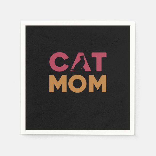 Cat Mum Napkin (Front)
