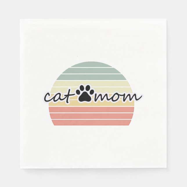 cat mum          napkin (Front)