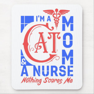 Cat Mum Nurse – Funny Gift for Nurses & Cat Lovers Mouse Pad