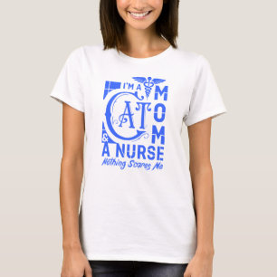 Cat Mum Nurse – Funny Gift for Nurses & Cat Lovers T-Shirt