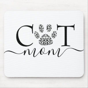 Cat Mum pawprint  Mouse Pad