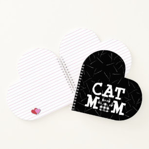 Cat Mum Pawprint with Cat Hair Notebook