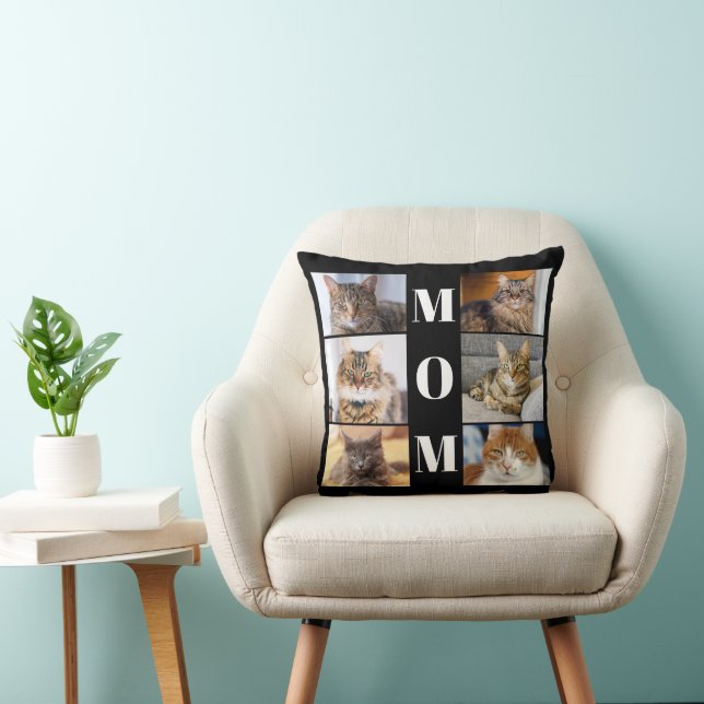 Cat Mum Photo Collage  Cushion (Chair)