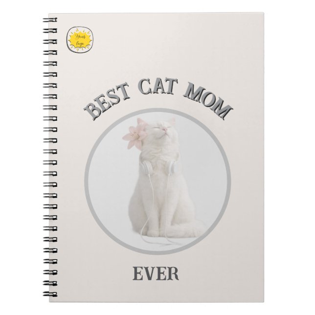 Cat Mum Photo  Notebook (Front)