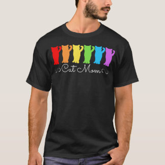 Cat Mum Rainbow T-Shirt