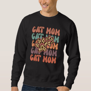 Cat Mum Rero Groovy Cats Adoption Mother s Day Sweatshirt