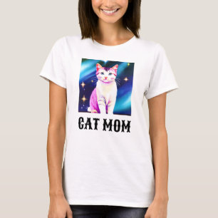 Cat Mum Shirt, Can Change to Your Pet Photo   T-Shirt