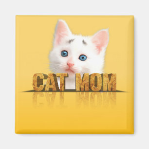 Cat mum shirt cat mum gift cat lady cat love magnet