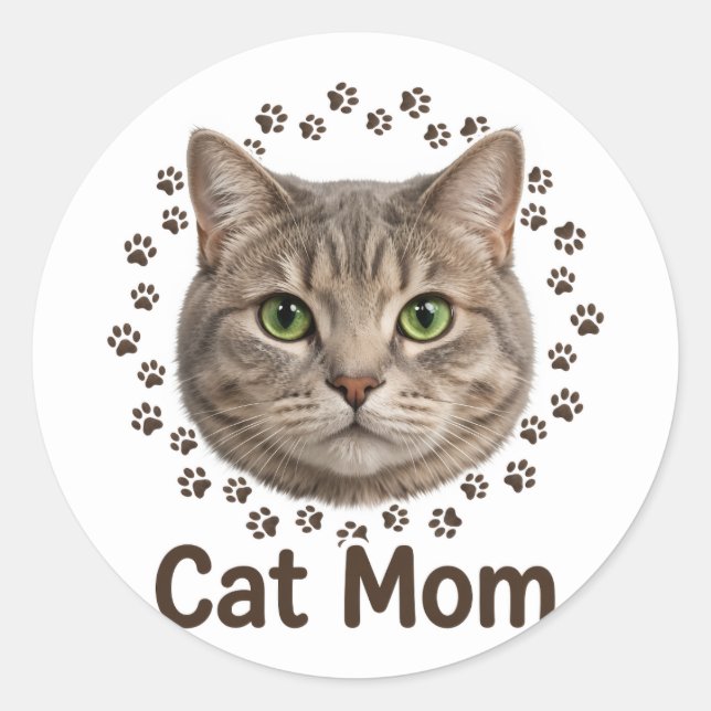 Cat Mum Sticker (Front)