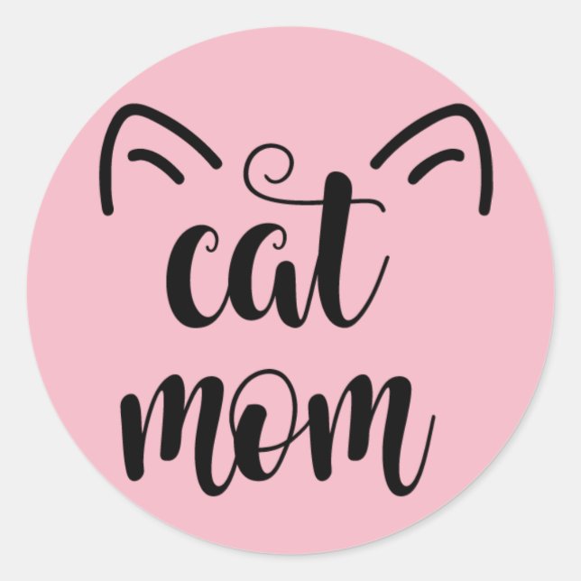 Cat mum sticker (Front)