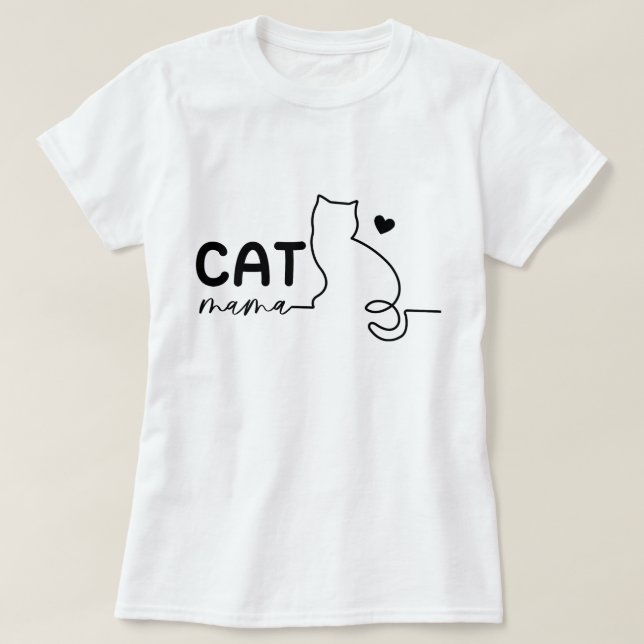 Cat Mum T-Shirt (Design Front)