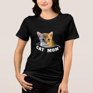 Cat mum T-Shirt Tri-Blend Shirt