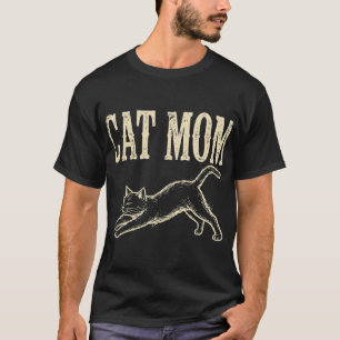 Cat Mum T-Shirt – Vintage Distressed Cat Tee