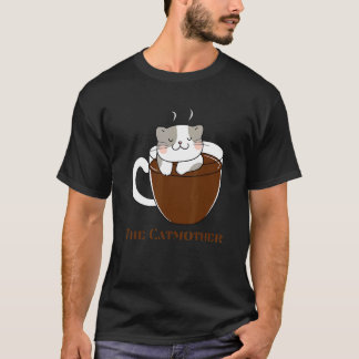 Cat Mum The Catmother Crazy Coffee Cat Mother Kitt T-Shirt