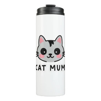 cat mum thermal tumbler