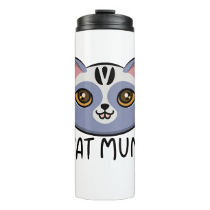 cat mum thermal tumbler