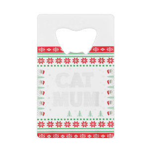 Cat Mum ugly Christmas sweater Cat Lovers Cute Cat