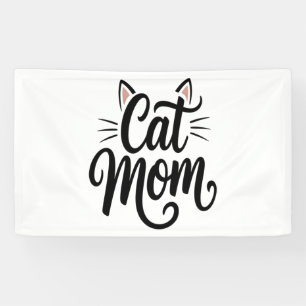 Cat Mum Whiskers and Ears Banner