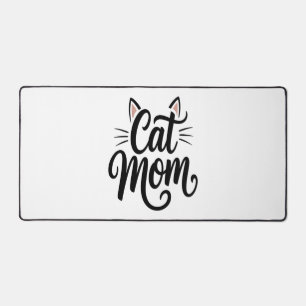 Cat Mum Whiskers and Ears Desk Mat